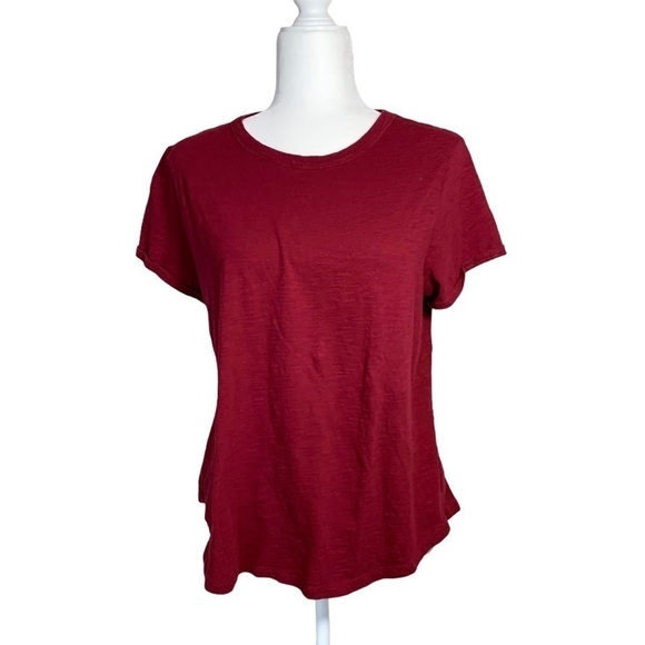 Old Navy Wear Every-wear Short Sleeve T-Shirt in Golly Gee Garnet Large - Picture 6 of 14